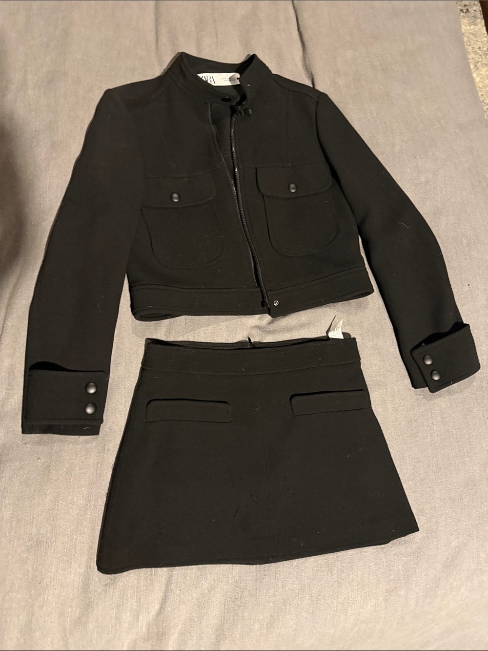 Black Zara Women's Skirt set